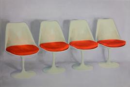 1080 – Chaises blanches sur fond blanc