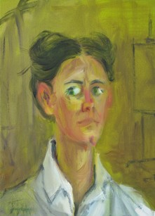 802 – Autoportrait avec les cheveux de Simone de Beauvoir d’après Francis Gruber
